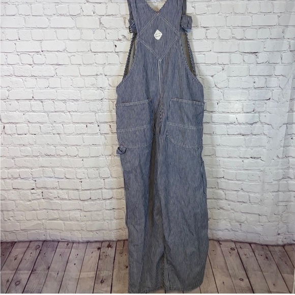 Vintage 70s/80s Big Mac Pin Stripped Overalls 36 - Picture 2 of 5